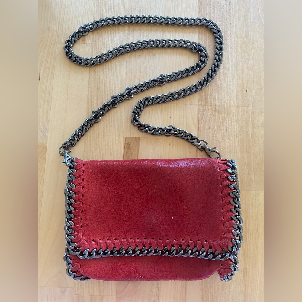 Falabella Flap Crossbody Bag Shaggy Deer Small